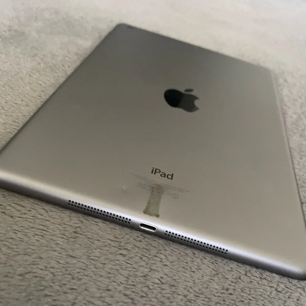 Apple iPad Black and Silver Tablet with Sleek Design